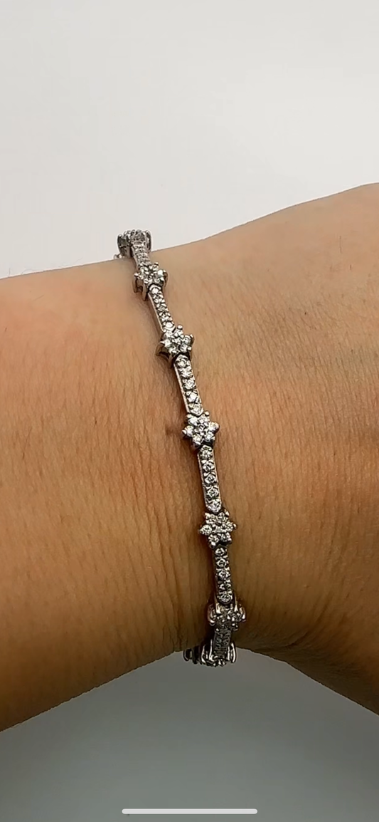 Gorgeous Tennis Bracelet 14k, Natural Diamonds