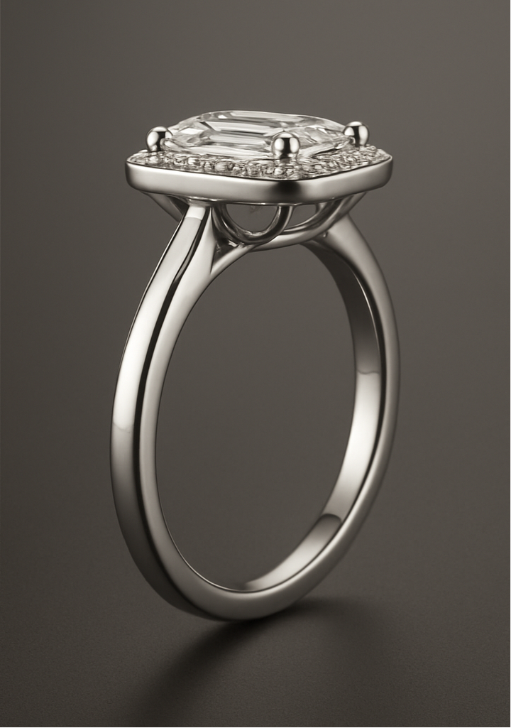 3d rendering of a ring in two angles
