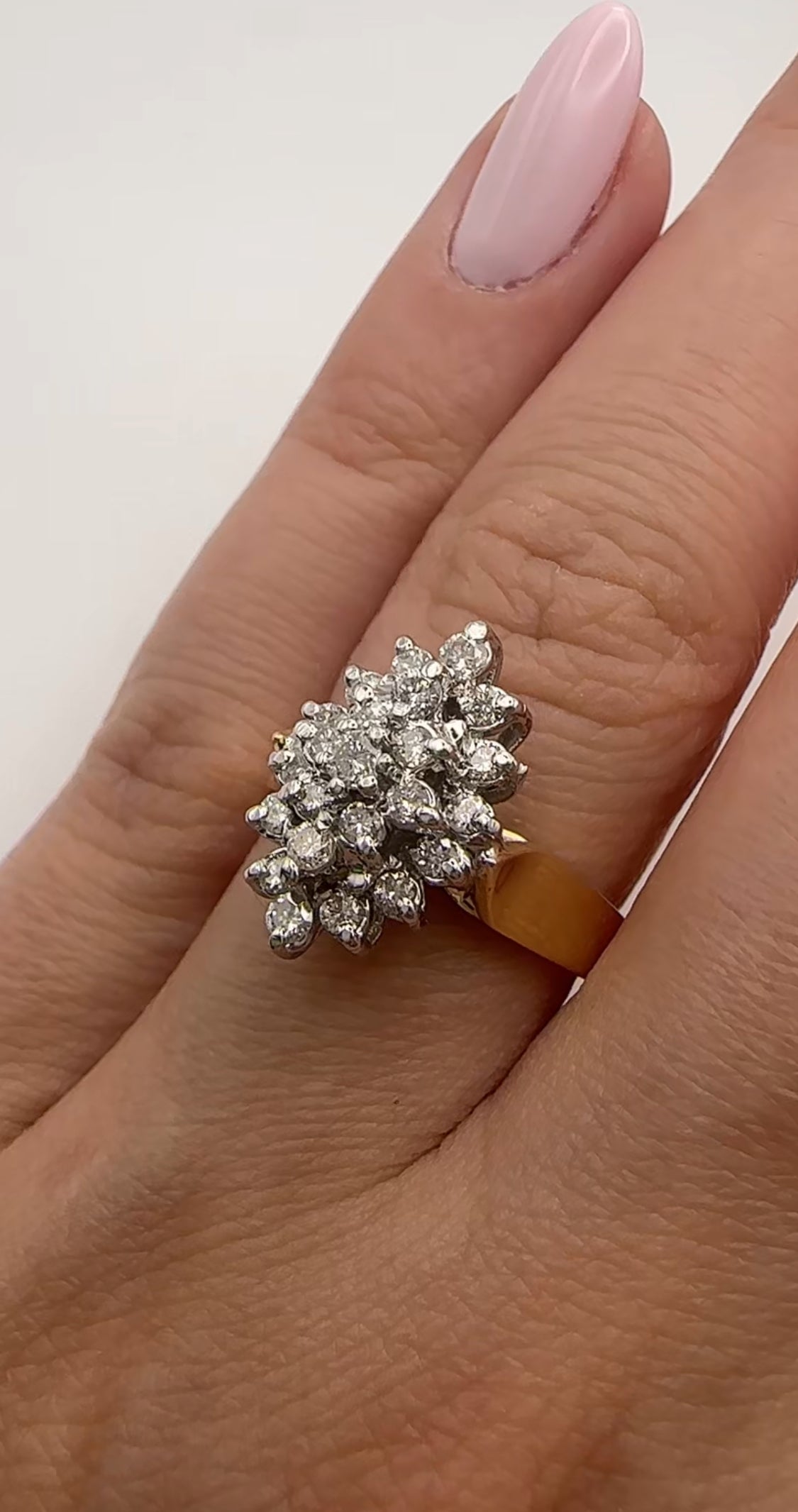 Vintage Diamond Ring 14k Yellow Gold