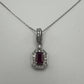 Emerad Ruby and Diamond Pendant