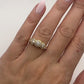 Three Stone Diamond Ring 14k Yellow Gold