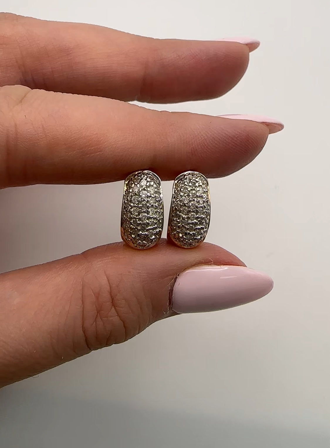 Gold Cluster Diamond Earrings