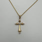 Diamond Gold Cross - 14k Yellow Gold - Natural Diamonds