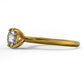 Elegant Yellow Solitaire Engagement Ring