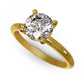 Elegant Yellow Solitaire Engagement Ring