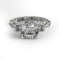Luxury Three Stone Engagement Ring