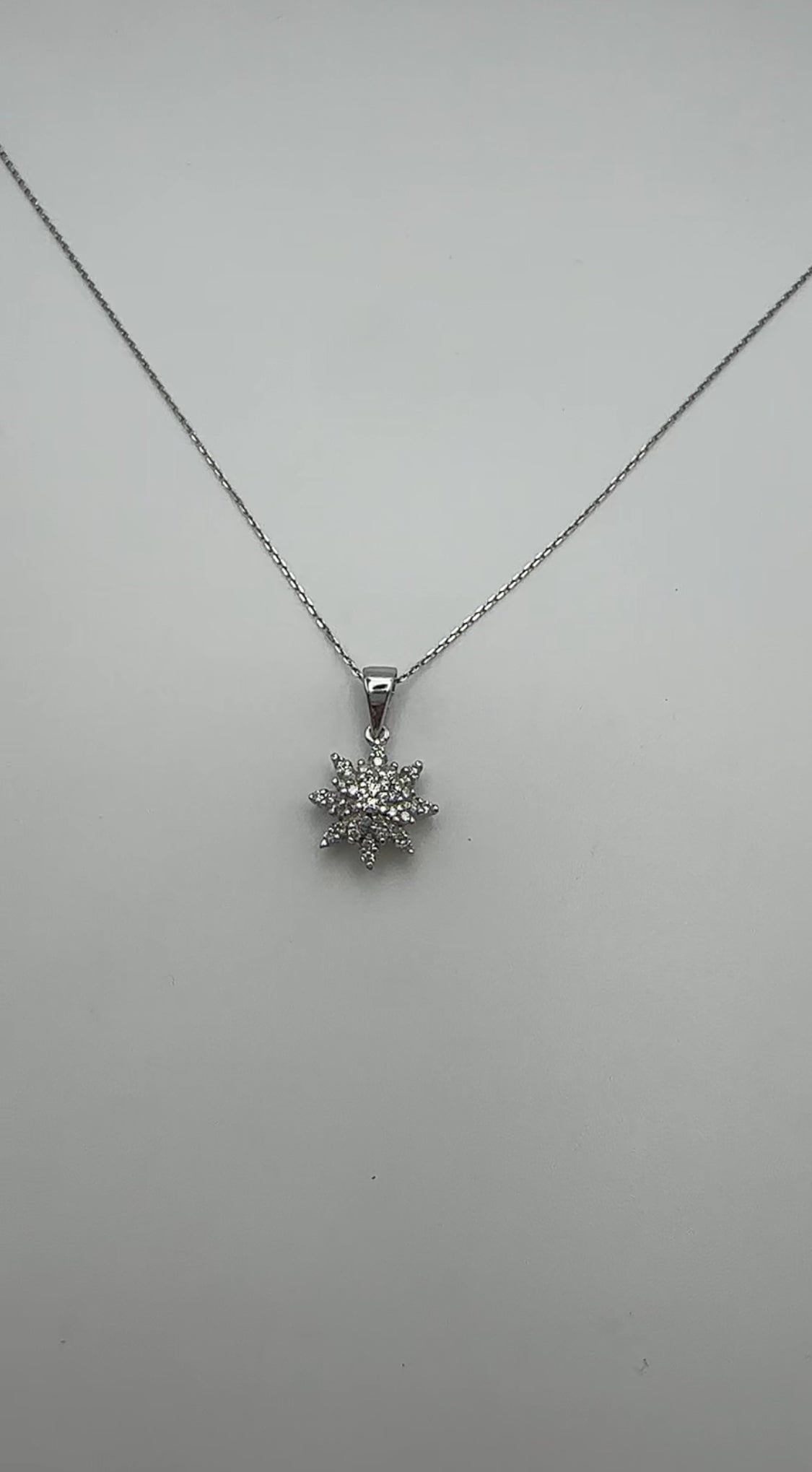 Snowflake Diamond Pendant