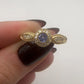 Yellow Gold Tanzanite Ring with Diamond Accents