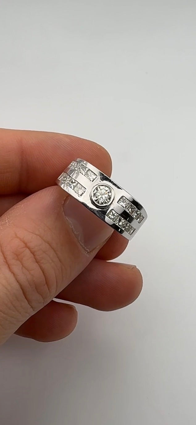 Men’s Diamond Fancy Wedding Band