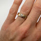 Men’s Ring Half Brushed with Diamonds