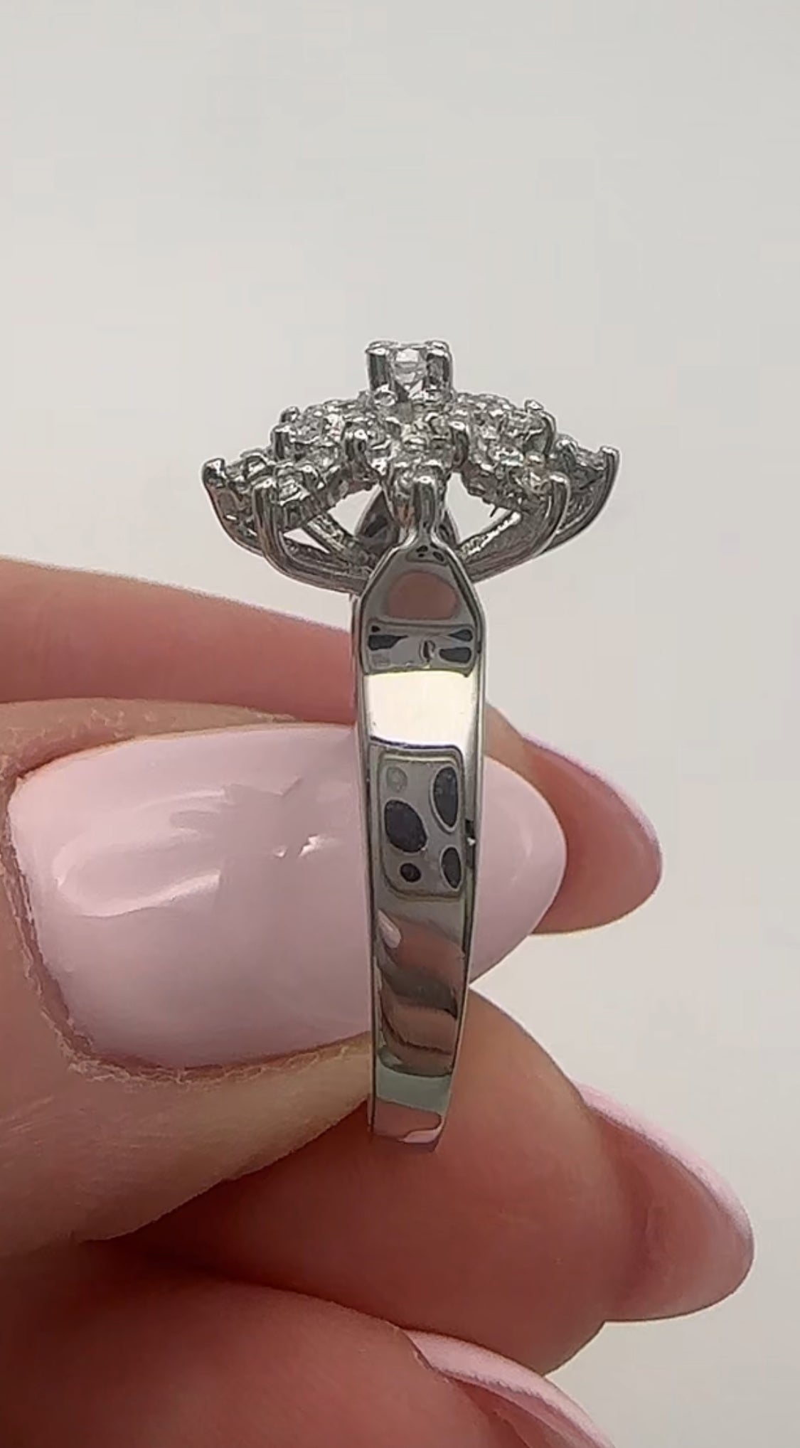 Snowflake Cluster Diamond Ring