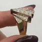 Multi Layer Statement Ring with Natural Diamonds