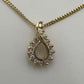 Unique Pendant 14k Yellow Gold with Natural Diamonds