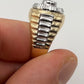 Men’s Two Tone Diamond Rolex Ring
