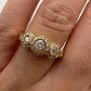 Three Stone Diamond Ring 14k Yellow Gold
