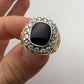 Men’s Onyx and Diamond Ring