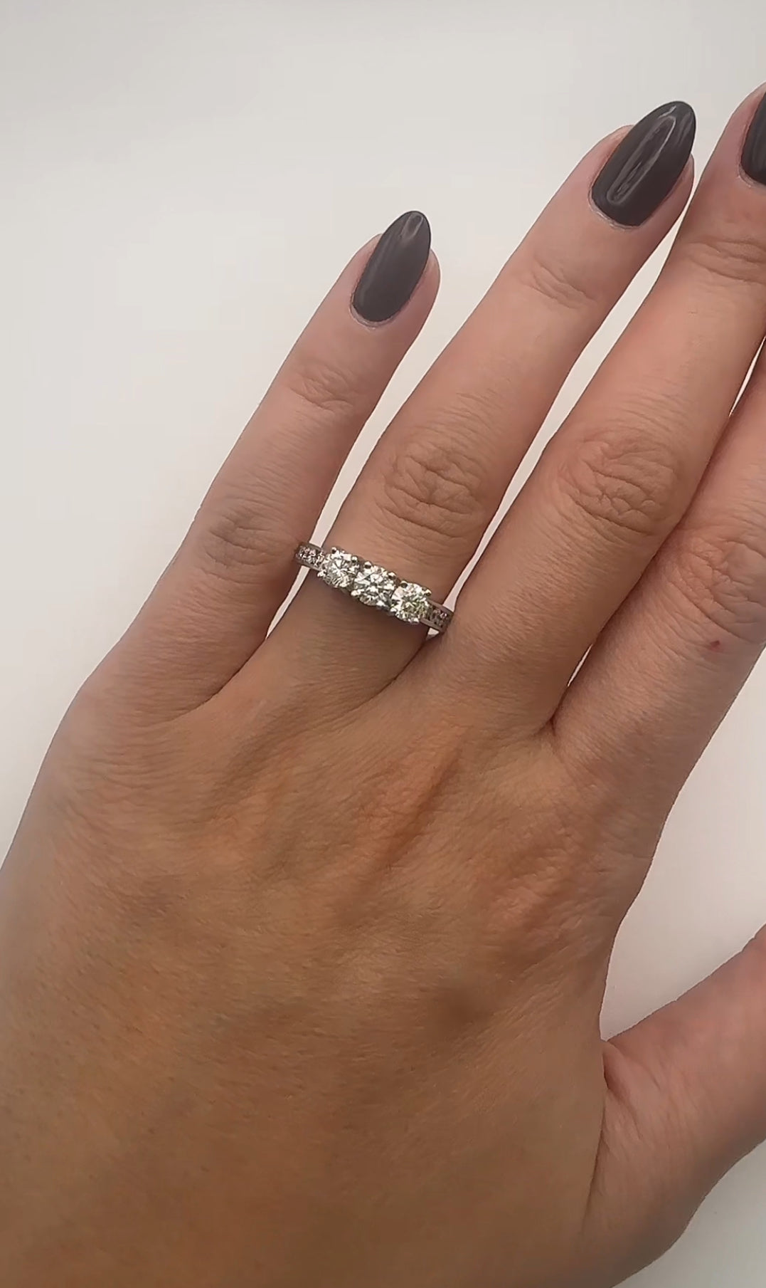 Three Stone Engagement Ring