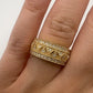 Vintage Yellow Gold Ring with Natural Diamonds