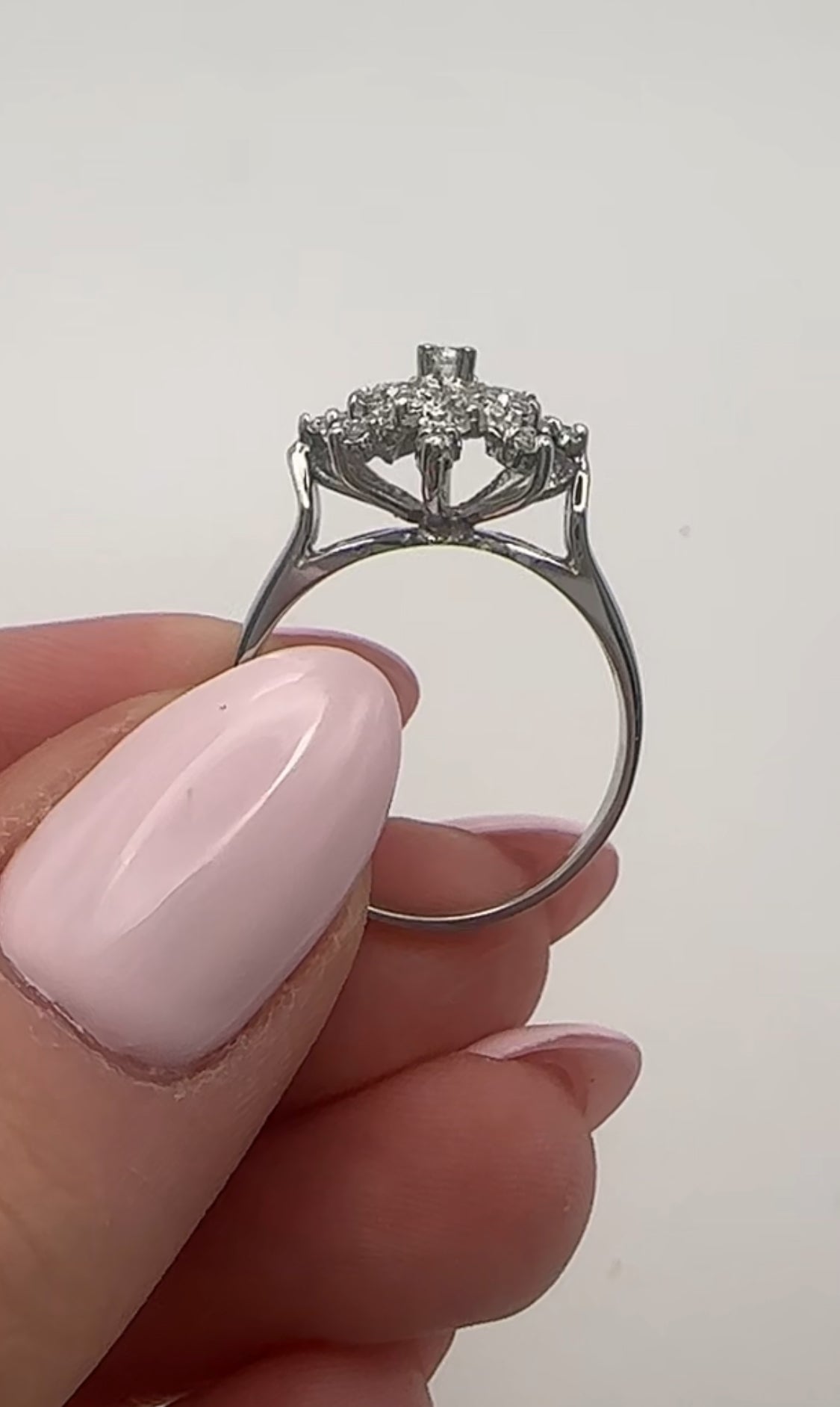 Snowflake Cluster Diamond Ring