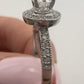 Round Brilliant Engagement Ring with Halo 14k White Gold