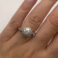 Round Brilliant Engagement Ring with Halo 14k White Gold