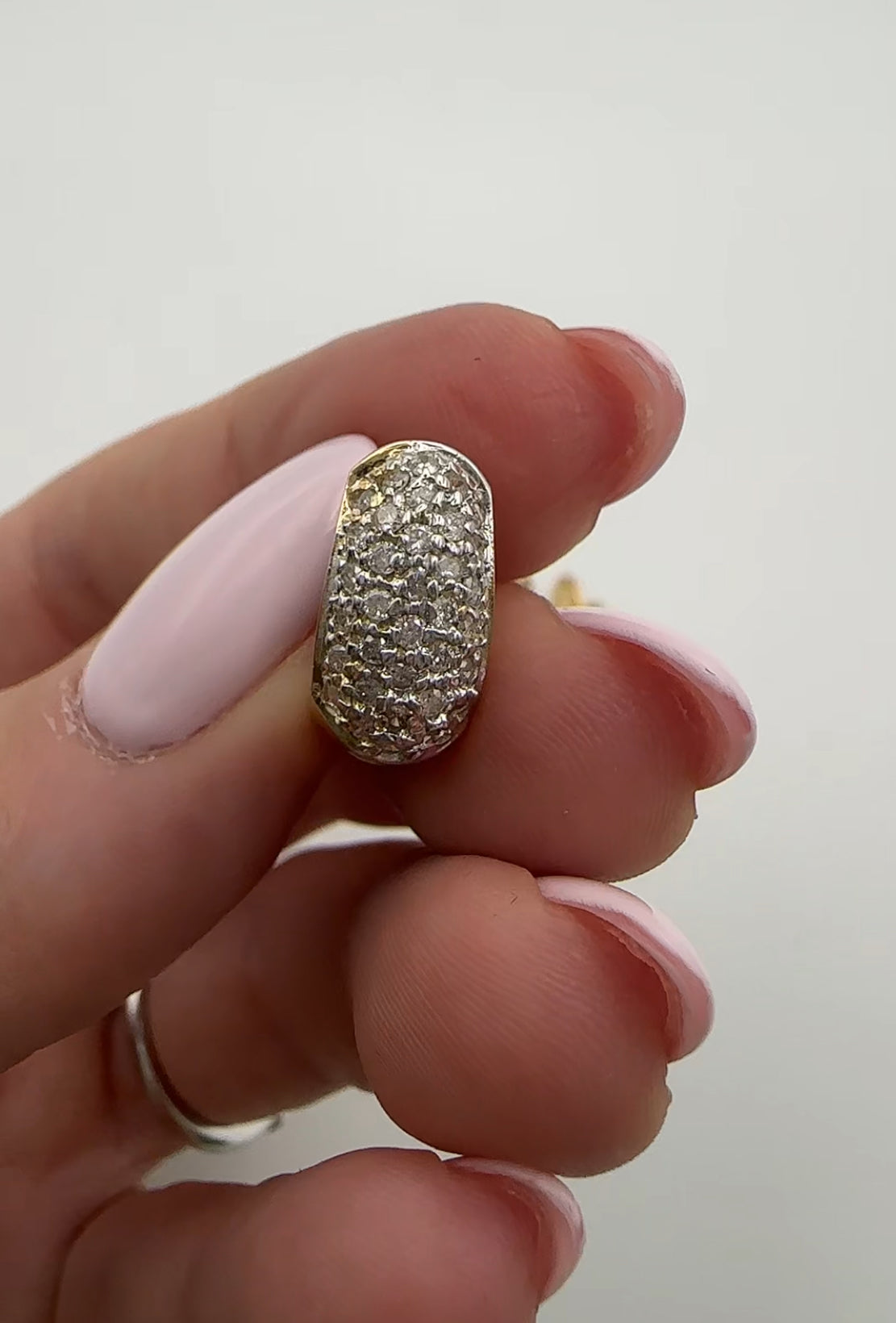 Gold Cluster Diamond Earrings