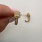 Unique drop down Gold and Diamond Earring