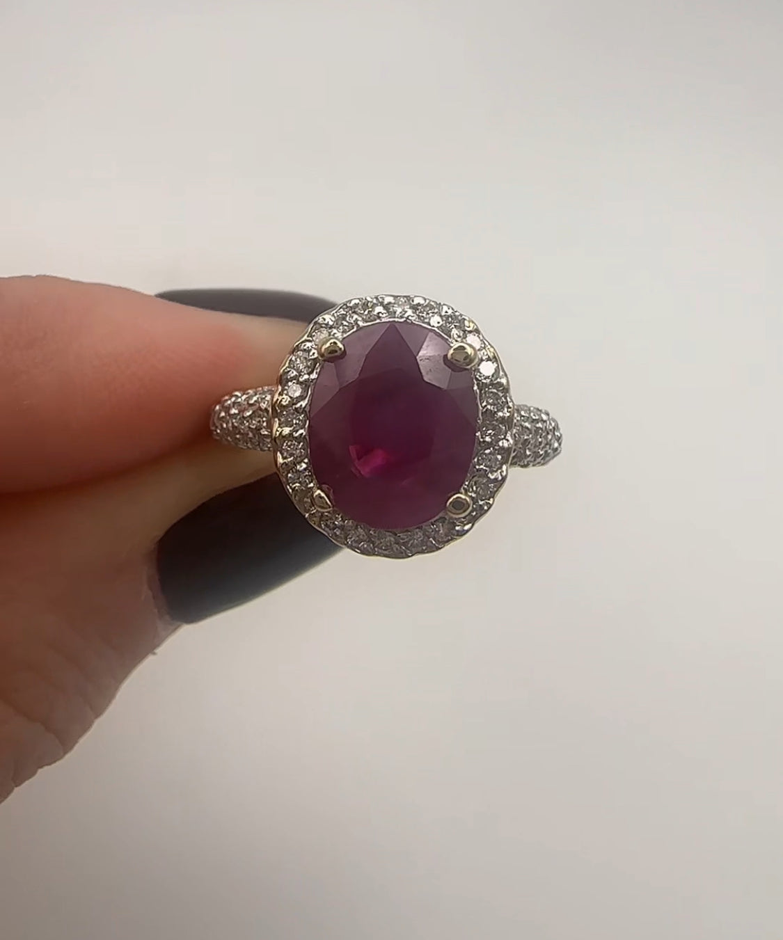 Gorgeous Statement Ruby Ring 14k Yellow Gold