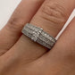 Diamond Trio Ring 14k White Gold