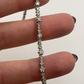 14k White Gold Tennis Bracelet Natural Diamonds