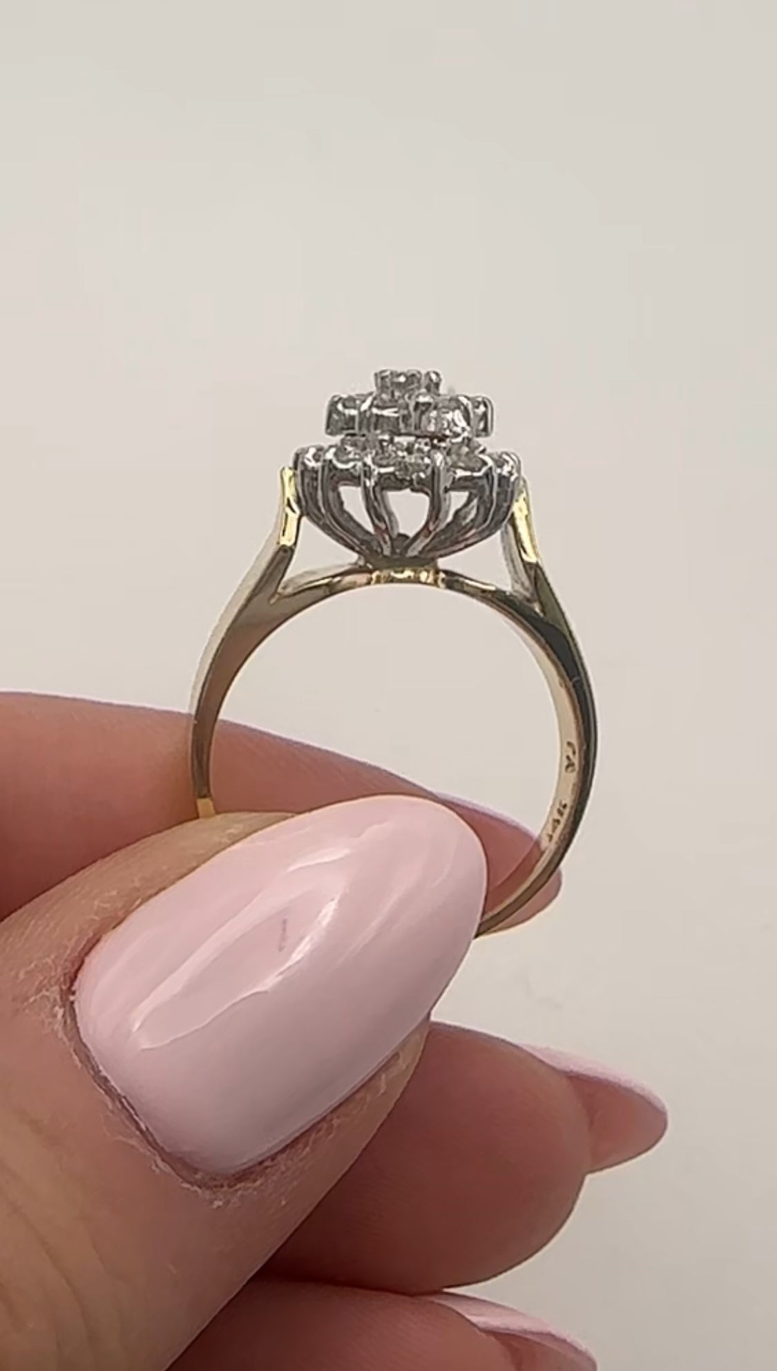 Vintage Diamond Ring 14k Yellow Gold