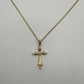 Diamond Gold Cross - 14k Yellow Gold - Natural Diamonds