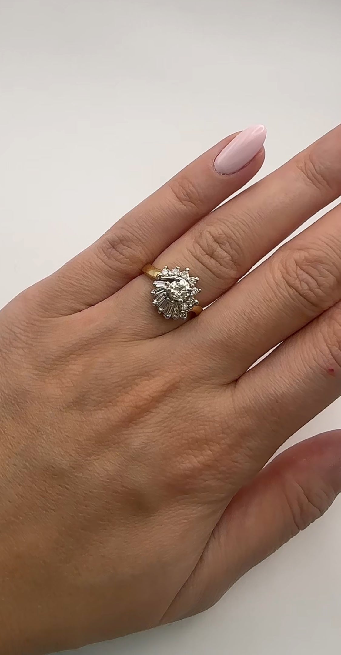 Vintage Diamond Ring 14k Yellow Gold