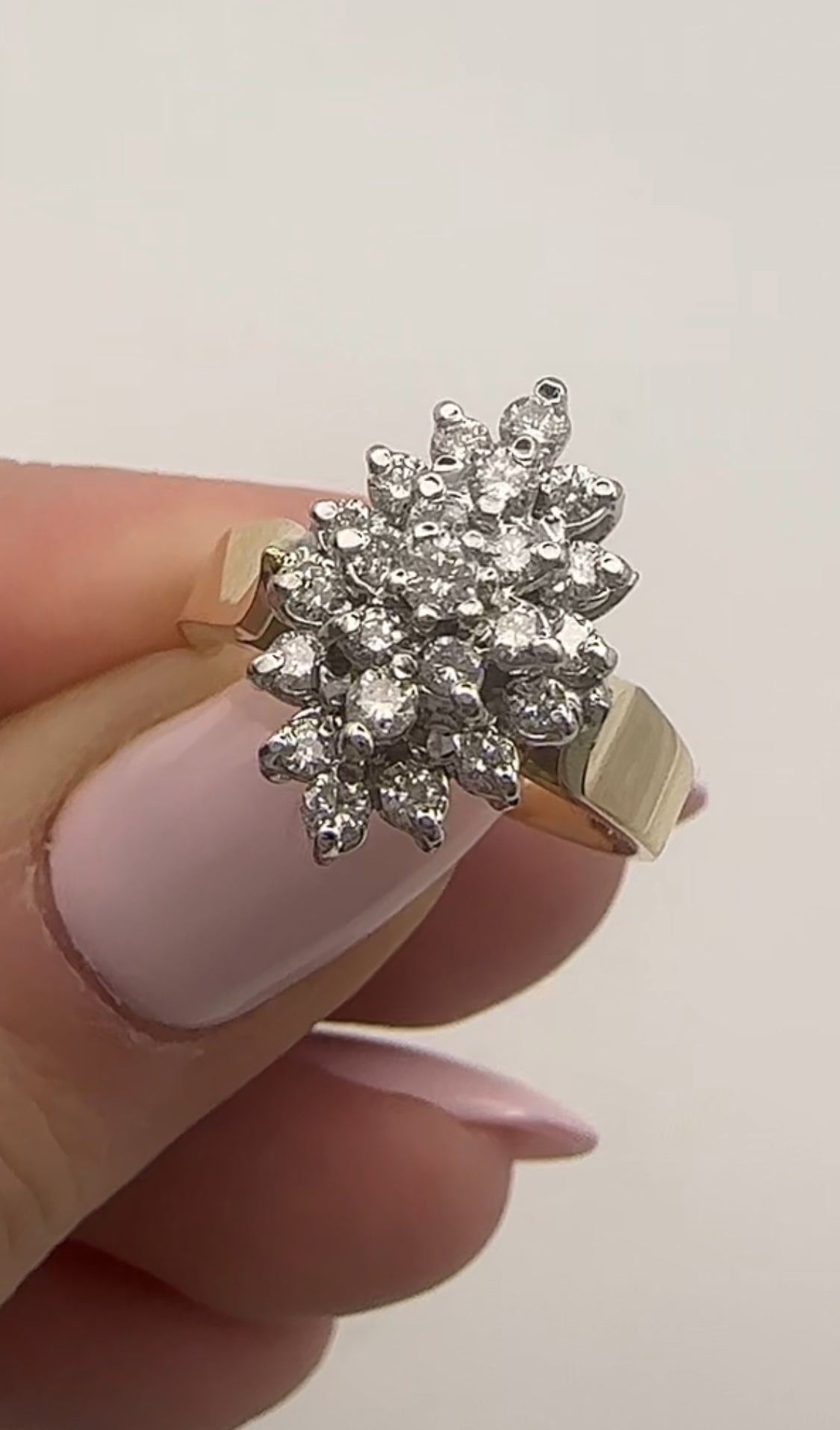 Vintage Diamond Ring 14k Yellow Gold