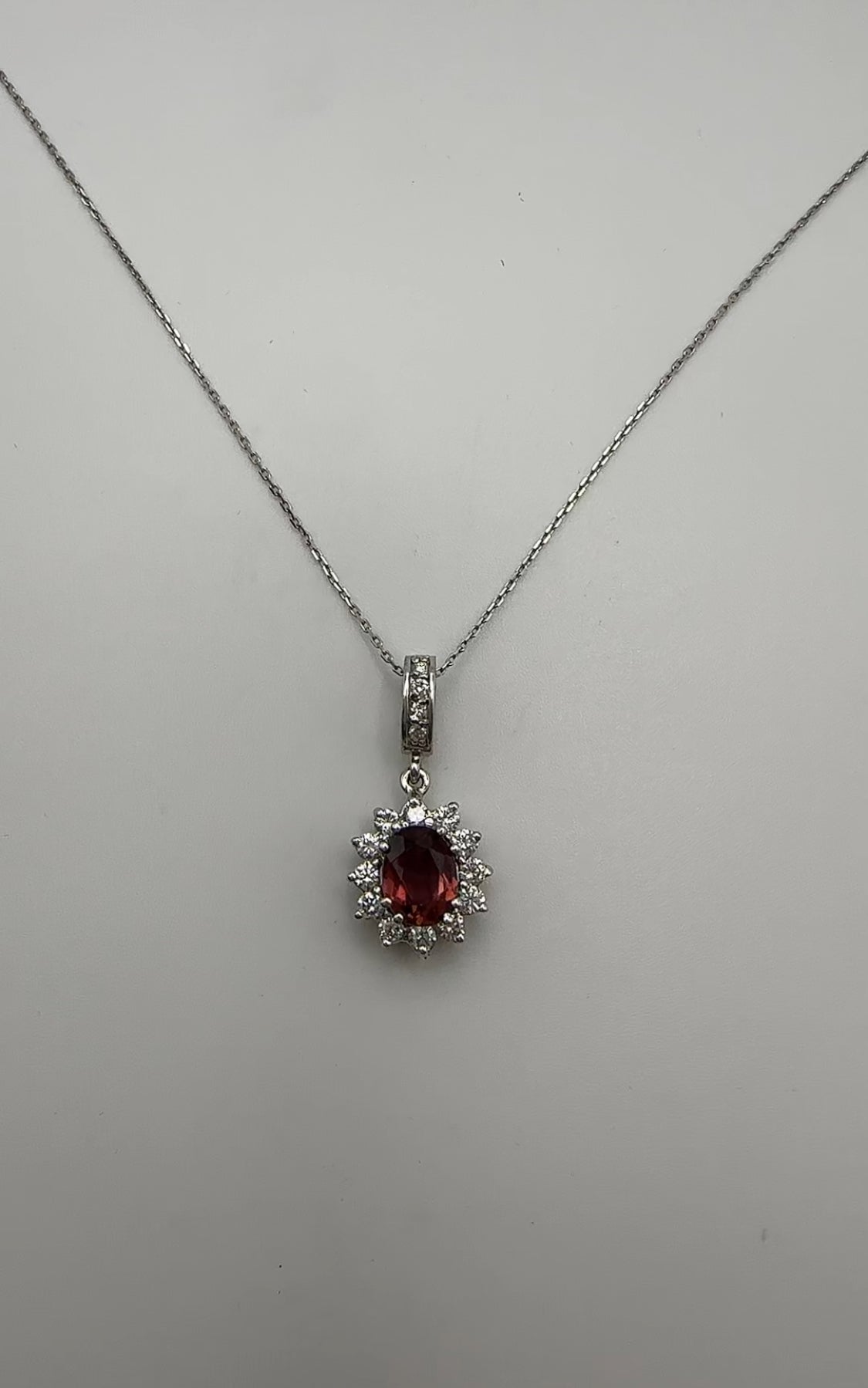 Gorgeous Citrine and Diamond Set 14k White Gold