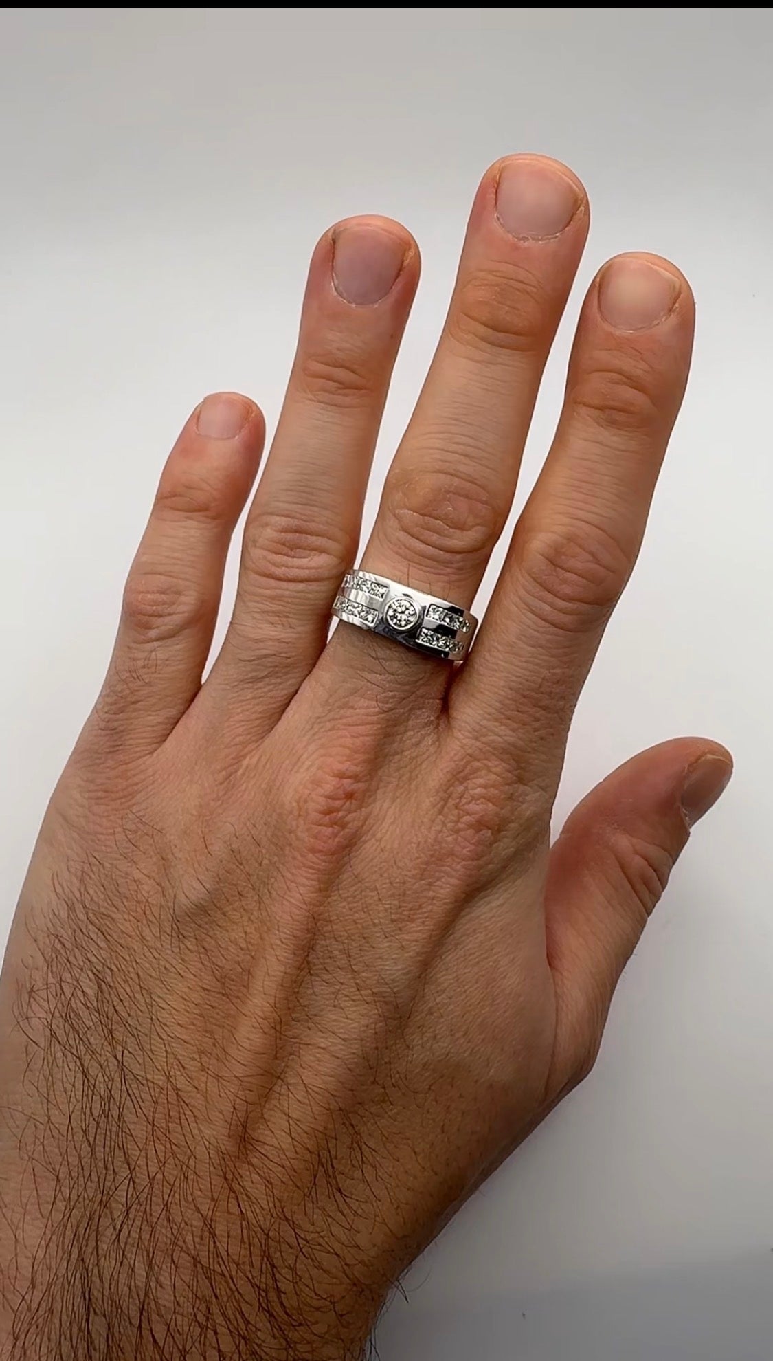 Men’s Diamond Fancy Wedding Band