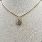 Unique Pendant 14k Yellow Gold with Natural Diamonds
