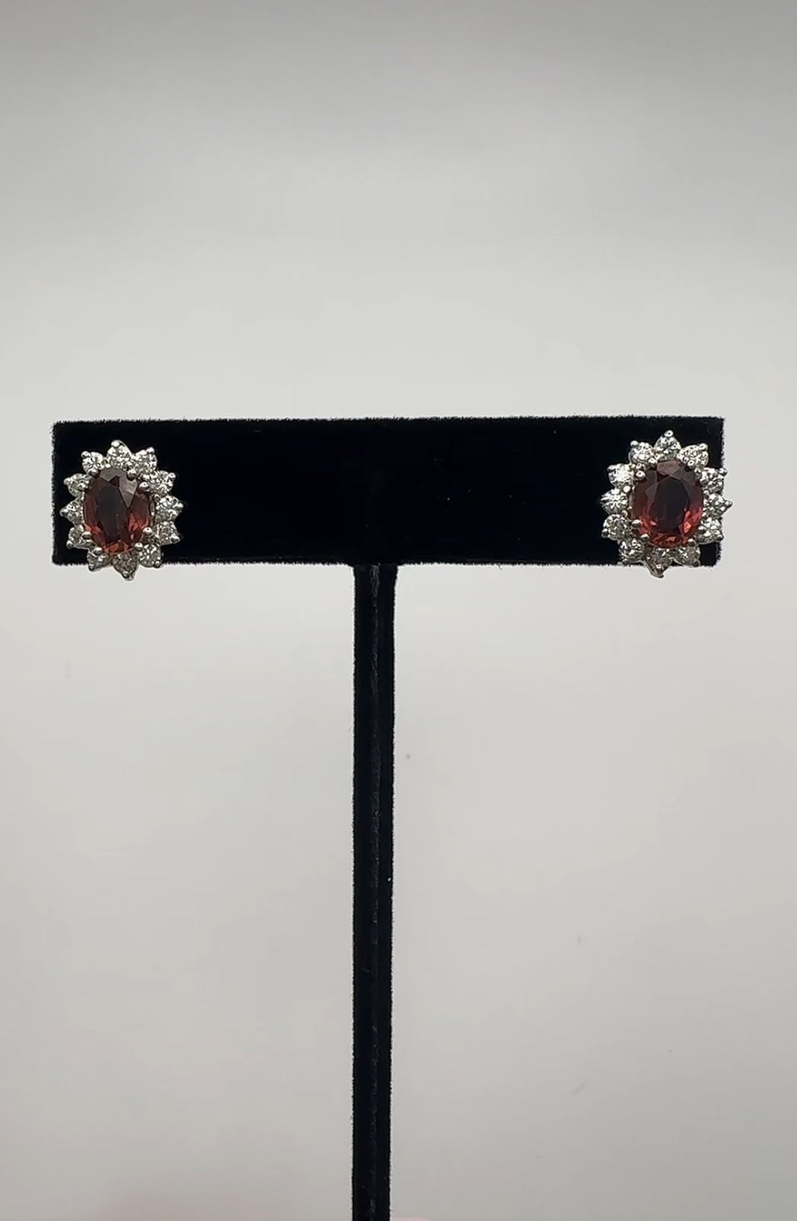 Gorgeous Citrine and Diamond Set 14k White Gold