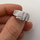 Men’s Unique Diamond Brush Ring