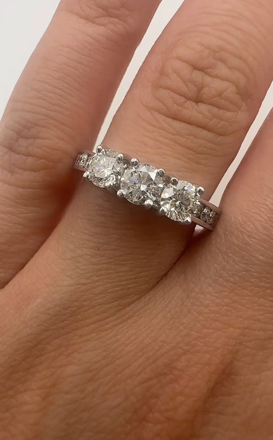 Three Stone Engagement Ring