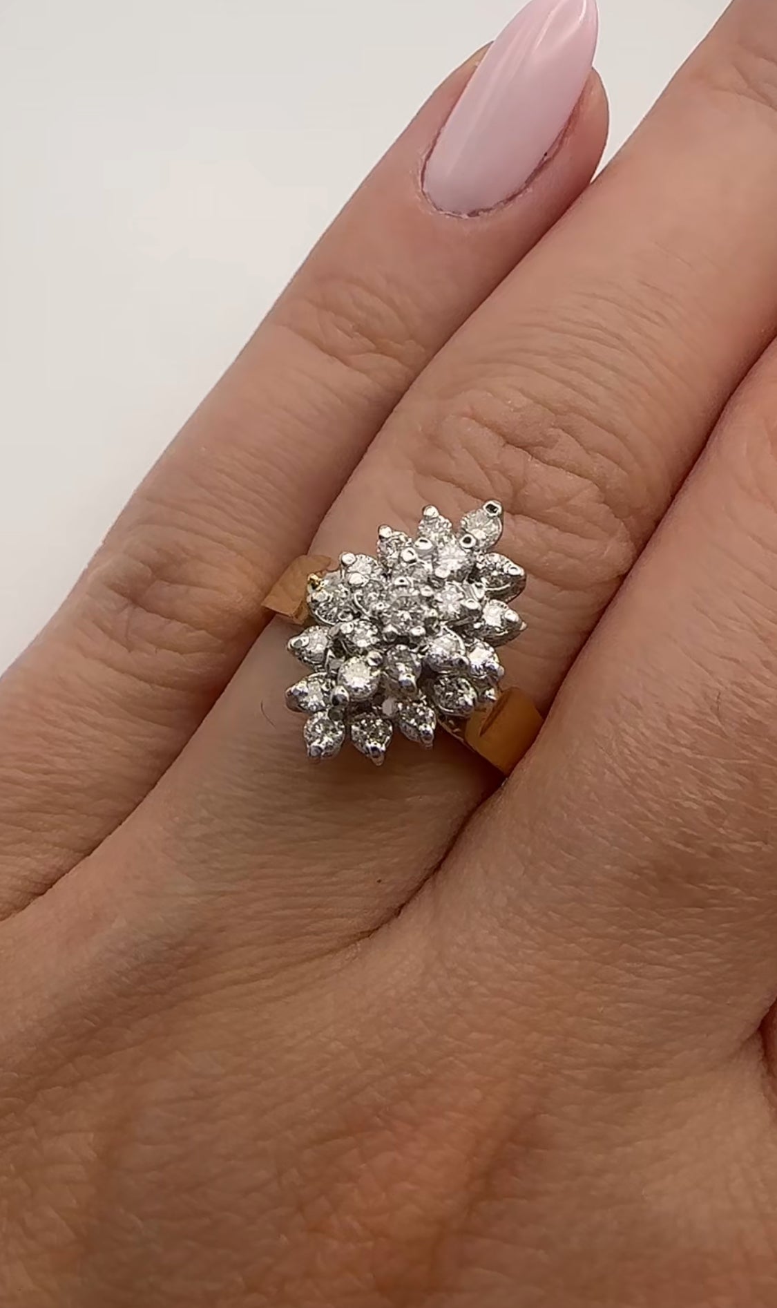 Vintage Diamond Ring 14k Yellow Gold