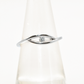 White Gold Eye Ring with a Diamond Accent Stone