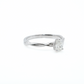 White Gold Pear Diamond with Hidden Halo Engagement Ring