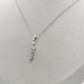 White Gold Bubble Swirl Diamond Pendant/Necklace