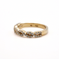 Everyday Yellow Gold Infinity Ring with Pave Diamonds