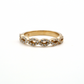Everyday Yellow Gold Infinity Ring with Pave Diamonds