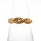 Everyday Yellow Gold Infinity Ring with Pave Diamonds