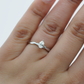 White Gold Pear Diamond with Hidden Halo Engagement Ring