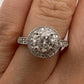 Round Brilliant Engagement Ring with Halo 14k White Gold