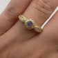 Yellow Gold Tanzanite Ring with Diamond Accents